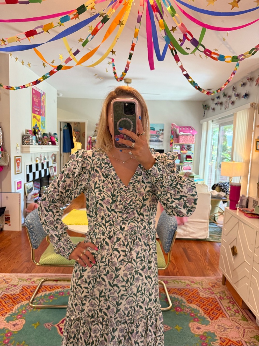 ANNA CATE GARDEN FLORAL MIDI DRESS - Picture 3 of 4